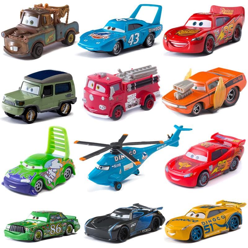 Disney Pixar Carros 3 Relâmpago Mcqueen Brinquedos Mater Coleção de Modelos 1:55 Veículos Diecast Carro de Liga Brinquedo Para Crianças Presentes