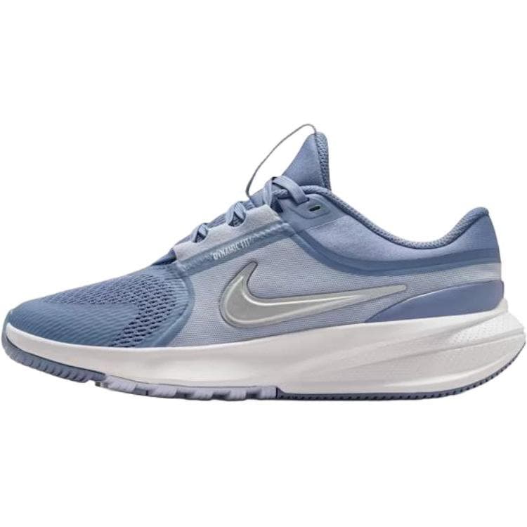Nike Star Runner 5 GS World Indigo Metallic Silver Kids Sneakers Blue Ghost Platinum-Tint HF7004-402 cm