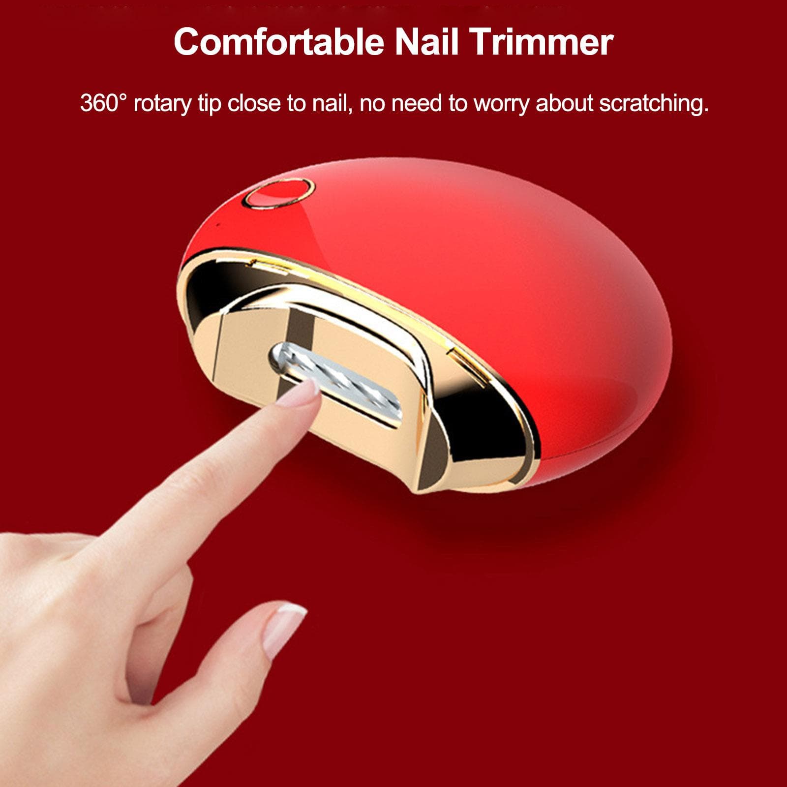 Cortador de unhas elétrico automático, lixa de unha profissional, lixa de unha integrada, cortador de unhas cor-de-rosa