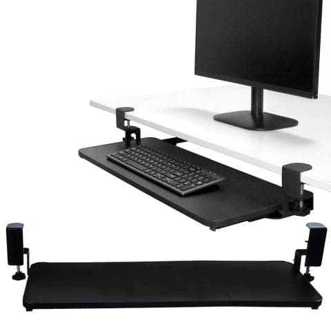 Uchwyt Na Mysz I Klawiaturę Pod Biurko Alogy Desk Mount Stojak Podstawka Czarny