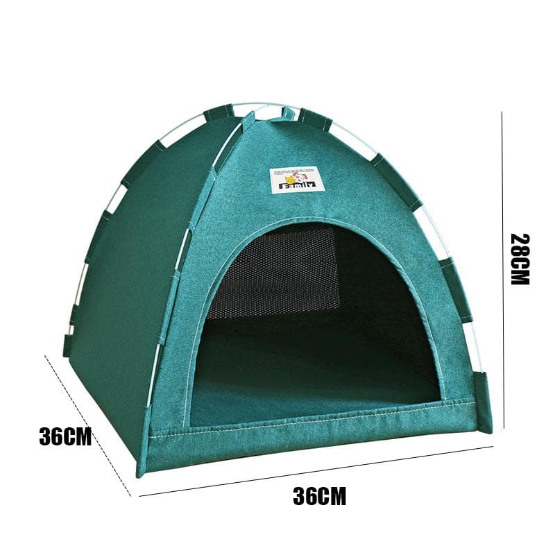 Tenda para Animais de Estimação para Quatro Estações Gato e Cachorro Casa para Animais de Estimação Verão Exterior Respirável Dobrável Casa
