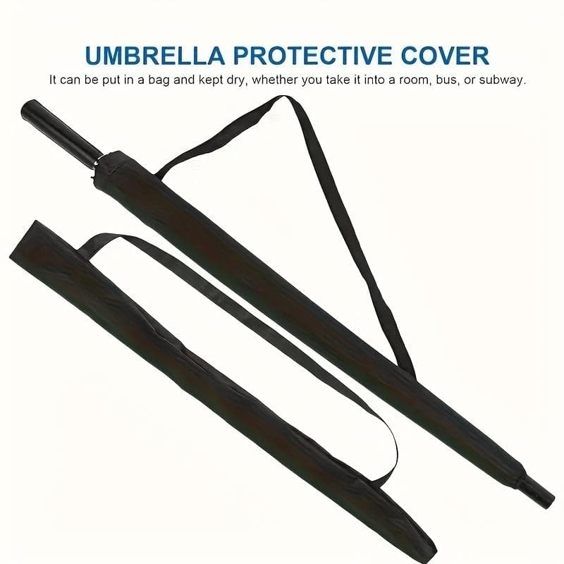Umbrella Bag Long Handle Umbrellas Storage Bag Crossbody Portable Waterproof Protective Straight Handle Business Umbrella Cover preto