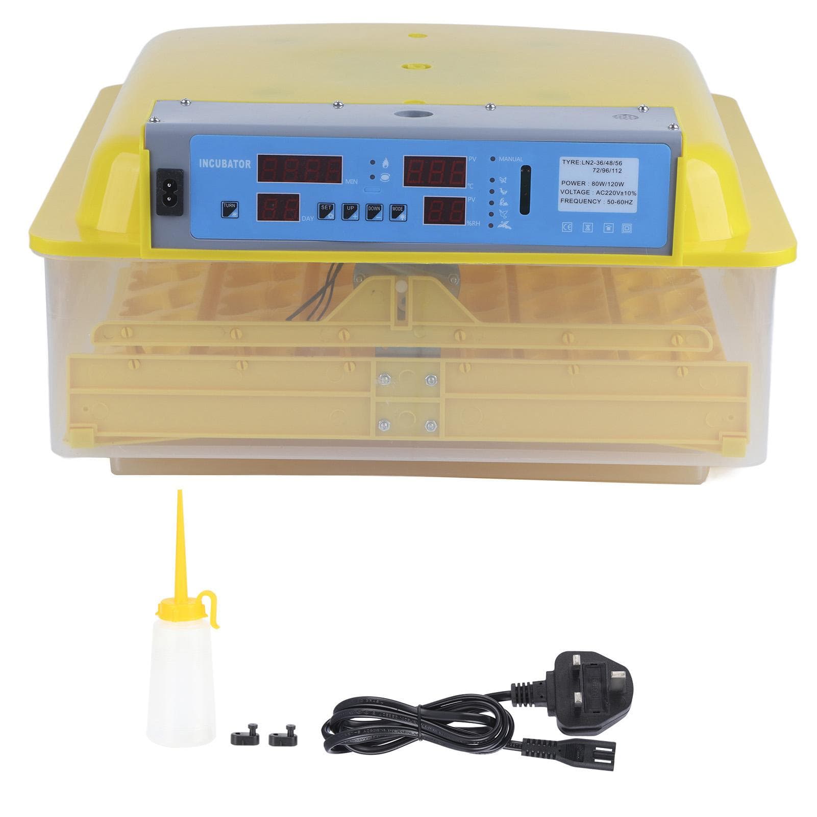 Incubadora de Ovos Inteligente Doméstica Totalmente Automática Galinha Pato Ganso Codorna Máquina de Eclosão de Ovos Reino Unido