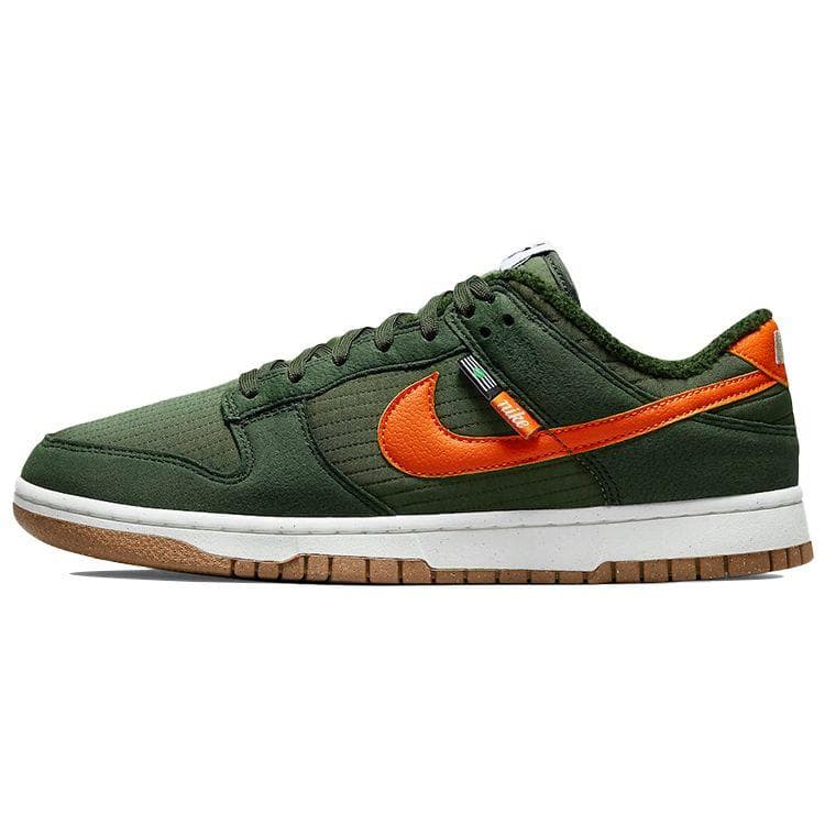 Tênis Masculino Nike Dunk Low Next Nature Toasty - Sequoia Verde Laranja Oliva Médio DD3358-300 cm