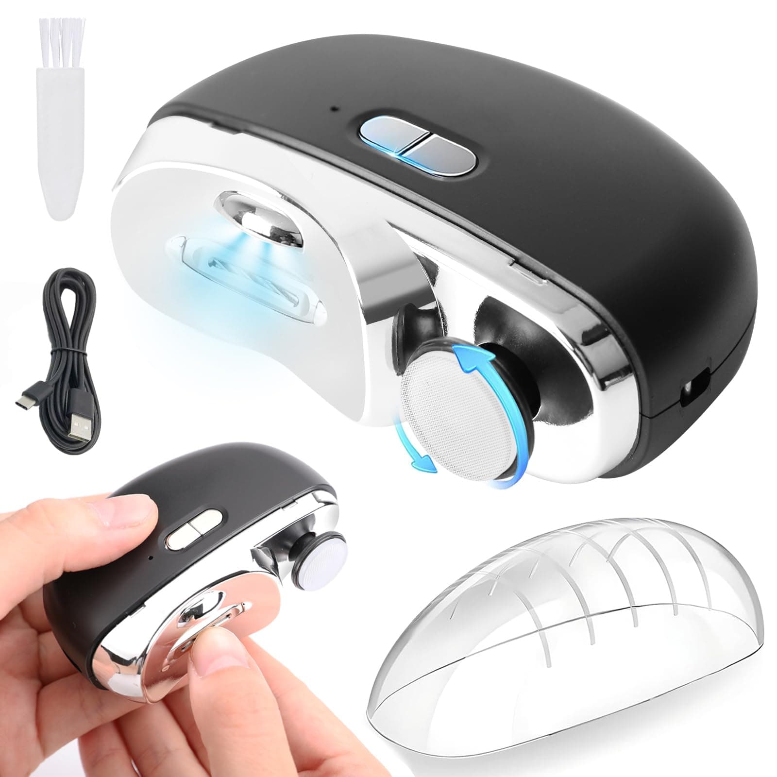 Cortador de Unhas Elétrico Yinuaseus e um Cortador de Unhas com Lima e com LED Fácil Previne Unha Elétrica Para Unha Encravada Grossa e Adequado