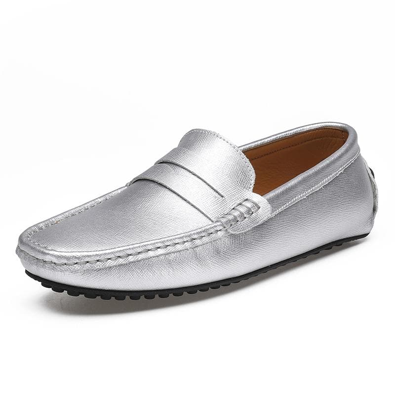 Mocassins Masculinos de Luxo Plus Tamanho Grande 38~49 Penny Loafers Sapatos Casuais Masculinos Couro Casuais Slip On Flats Sapatos de Condução