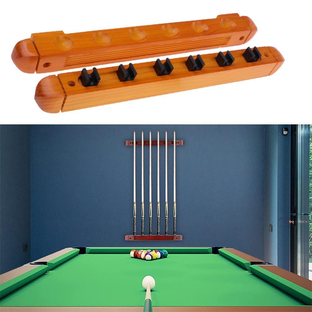 6 peças?Suporte para taco de bilhar para jogos de bilhar