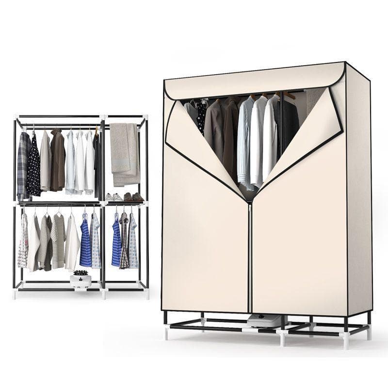 Armário Secador de Roupas Aprimorado: Máquina de Secagem Rápida ao Ar com Espaço Ampliado para Cabides