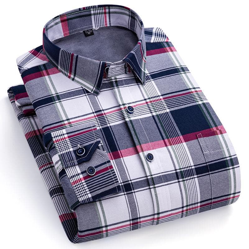 Camisas masculinas xadrez temáticas manga comprida negócios casual camisa listrada masculina para inverno design xadrez quente cm