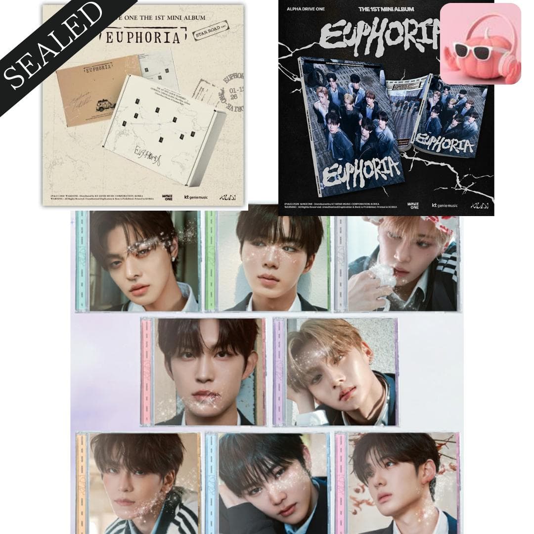 ALPHA DRIVE ONE O 1º MINI ÁLBUM EUPHORIA STAR ROAD ver. ALERTA DE FREAK ver. JEWEL CASE ver.