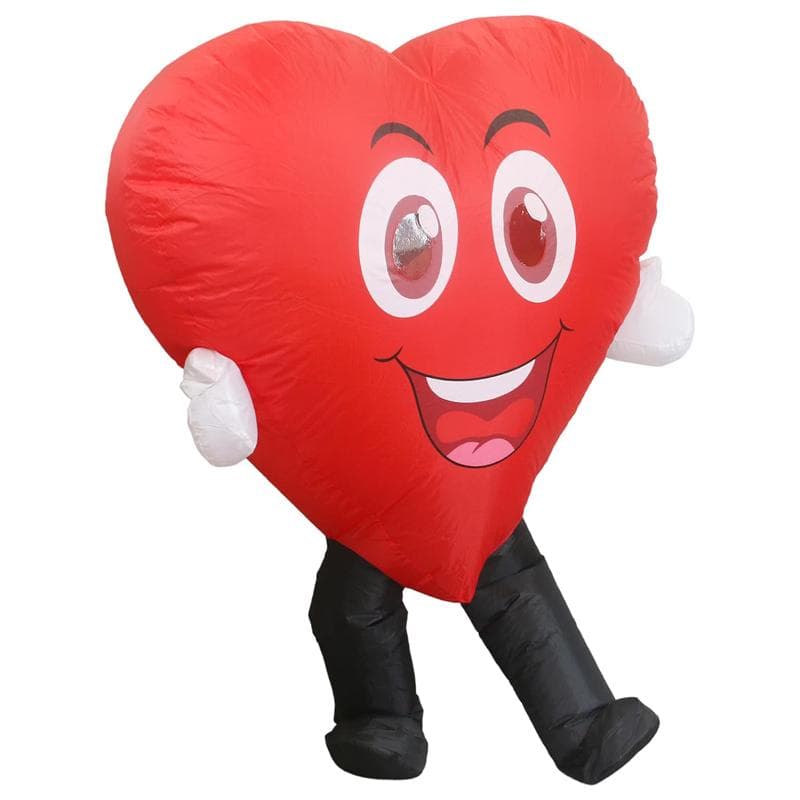 Fantasia inflável Carnival Love Confession, Adulto 150-190cm vermelho