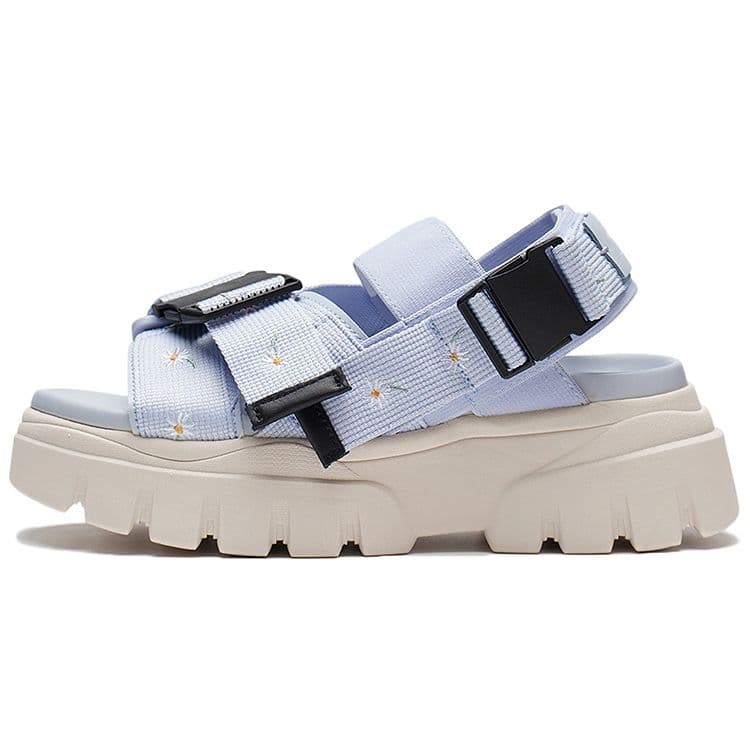 Sandálias Casuais da Moda LiNing Hiker Sandálias Femininas Azul-Céu AZGS016-2 cm