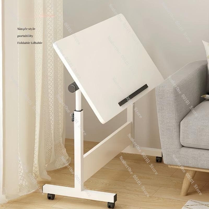 Mesa dobrável de altura ajustável, Mesa de estudo simples e móvel para estudantes e artistas, Mesa multiuso para computador e desenho