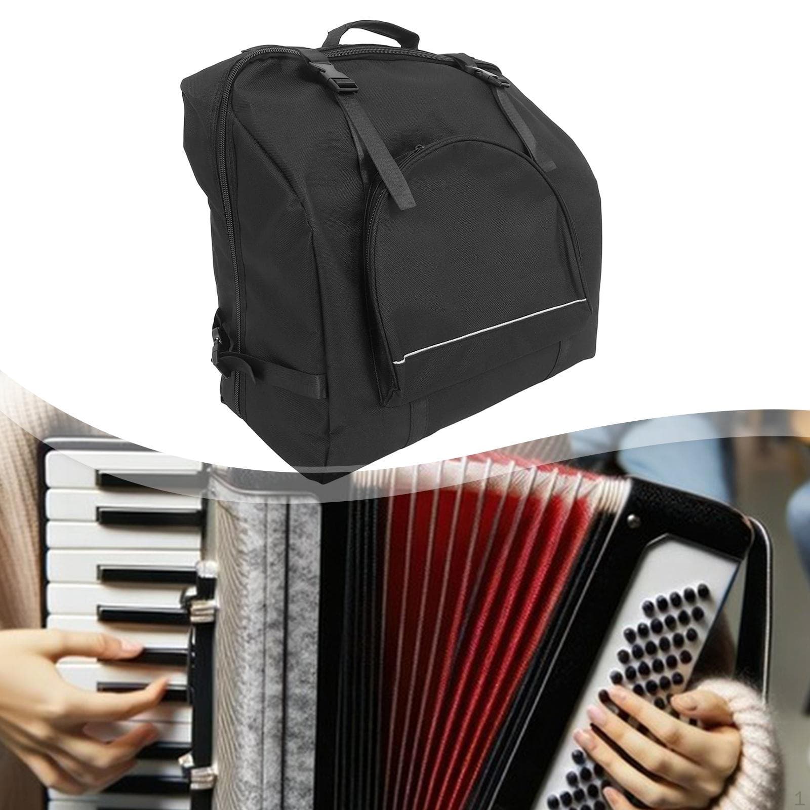 Estojo Mochila Acordeão Instrumento Musical Gig para Concertos Estúdios de Música