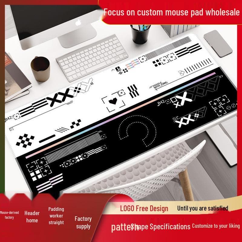 Mousepad Esports Extra Grande CSGO Estampado com Superfície Fina e Borda com Costura de Bloqueio