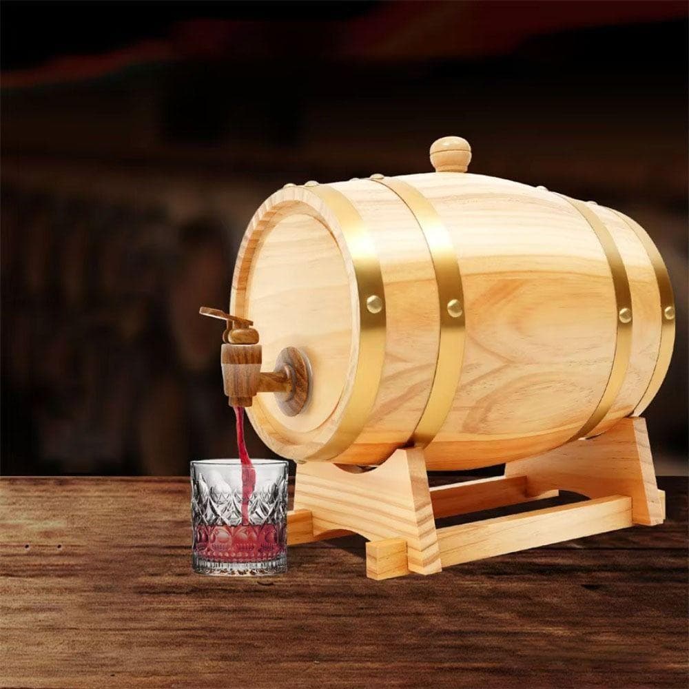Barril de Vinho 1,5/3/5L com Torneira Recipiente para Cerveja Dispensador de Cerveja Caseira Restaurante