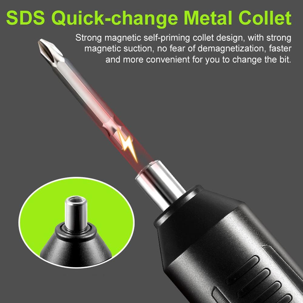 Chave de fenda elétrica de alta precisão conjunto multifuncional chave de fenda carregamento usb eletrônico multicor