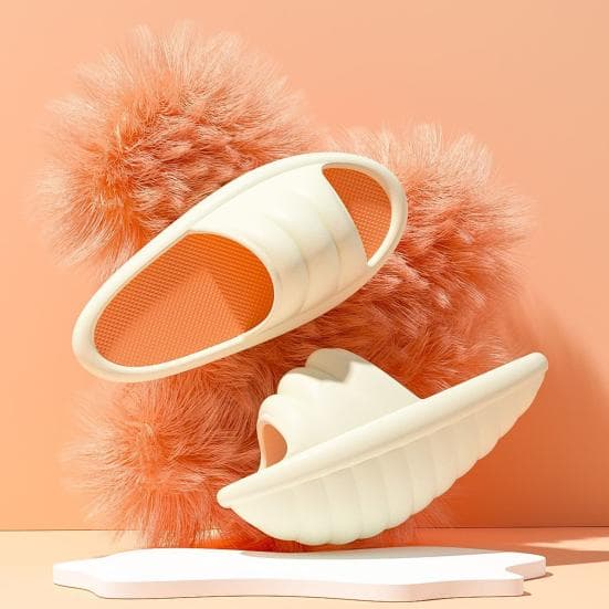 1 par de sapatos de emagrecimento de perna flexível respirável moda concha forma balanço sapatos de modelagem corporal cm bege