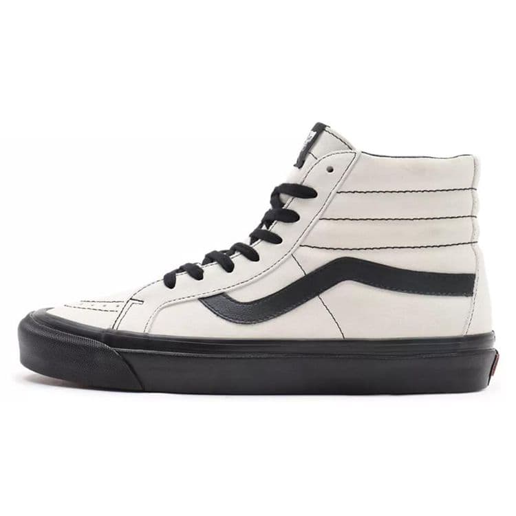 Tênis Vans Sk8-Hi 38 DX Branco Preto Unissex Og-White Og-Black VN0A38GF9XO cm