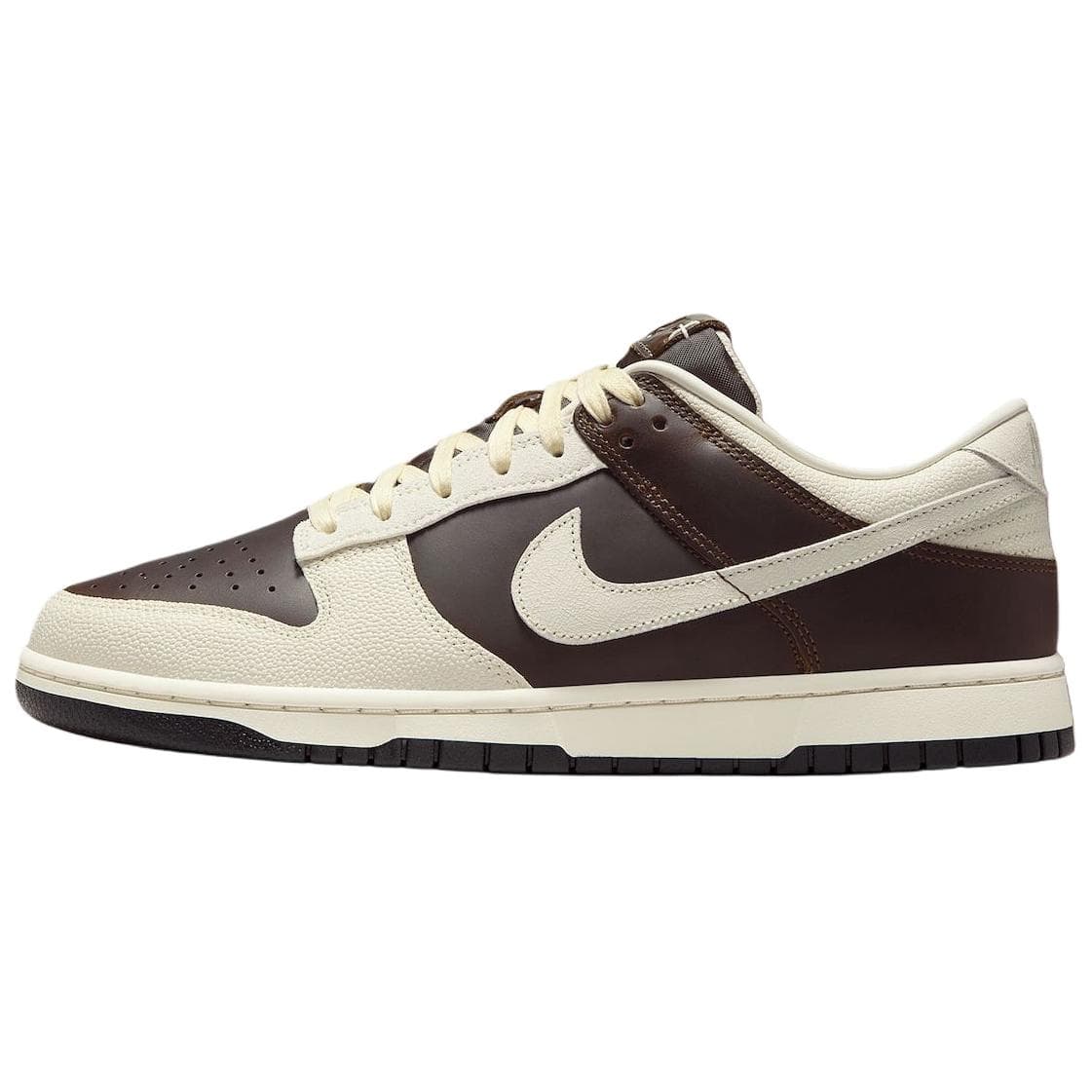 Tênis Masculino Nike Dunk Low Retro Fauna Brown Soft Pearl Preto IH7333-200 cm