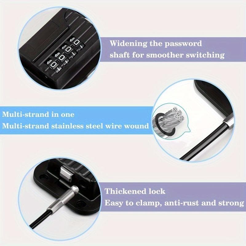 1Pc Combination Refrigerator Lock with Code Upright Freezer Cabinet Lock Industrial Security No Power Wireless Durable