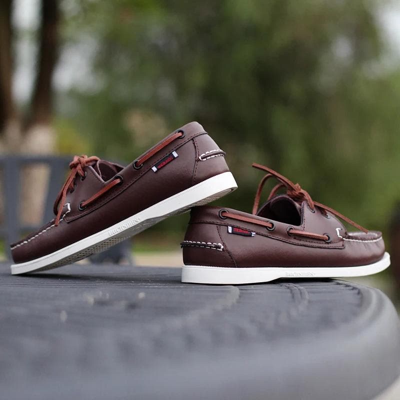 Moda 2024 Sapatos Masculinos Moda Mocassins Masculinos Confortáveis Couro Drive Calçados Casuais Masculinos Calçados Náuticos Calçados Slip on