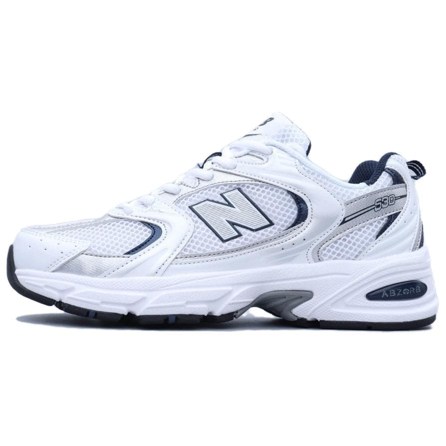New Balance Tênis Casual Esportivo Tendência SS22 Corrida Masculino Prata NBMR530SGWHITE cm