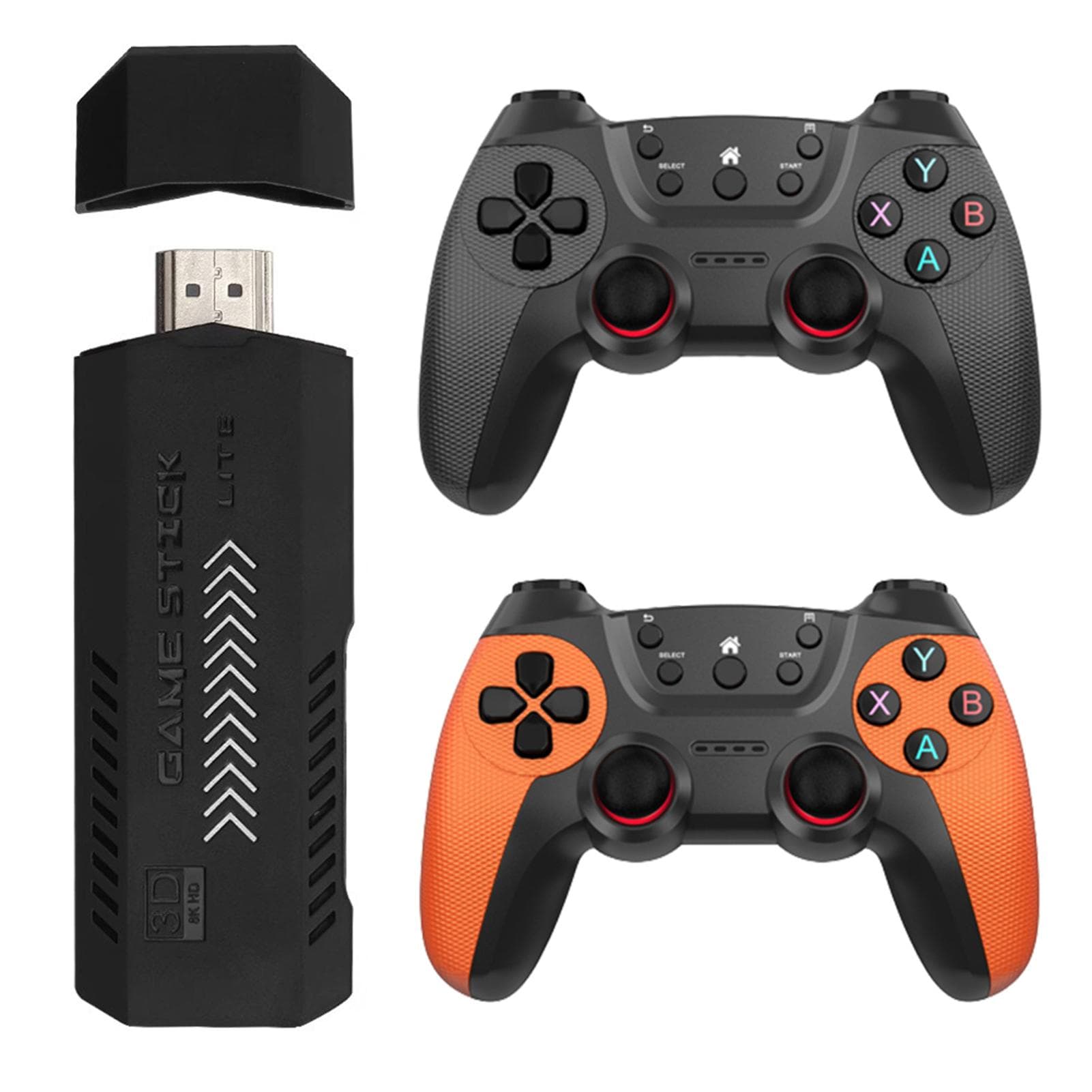 Stick de console de jogos sem fio com controle de 2,4 GHz e 3D Rocker para jogos de TV plug-and-play