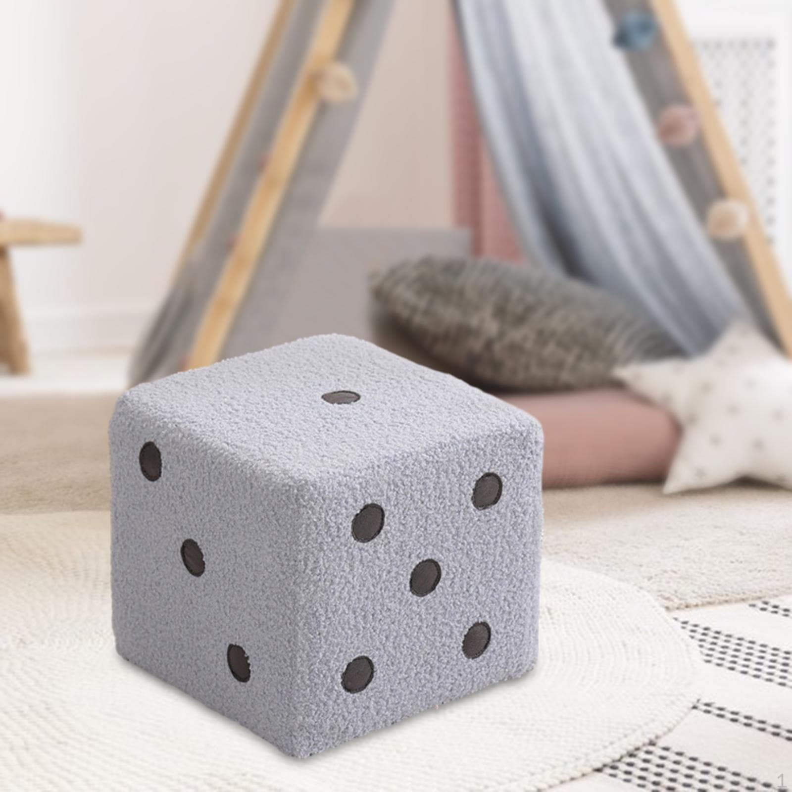 Banco de pés em cubo de dados passo otomano criativo antiderrapante banco de pés estável para quarto