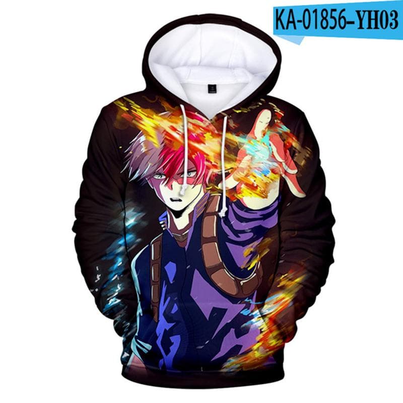 3D Meu Herói Academia Cosplay Todoroki Anime Hoodies Himiko Toga Moletons Boku No Hero Academia Izuku Midoriya Moletons de Grandes Dimensões cm