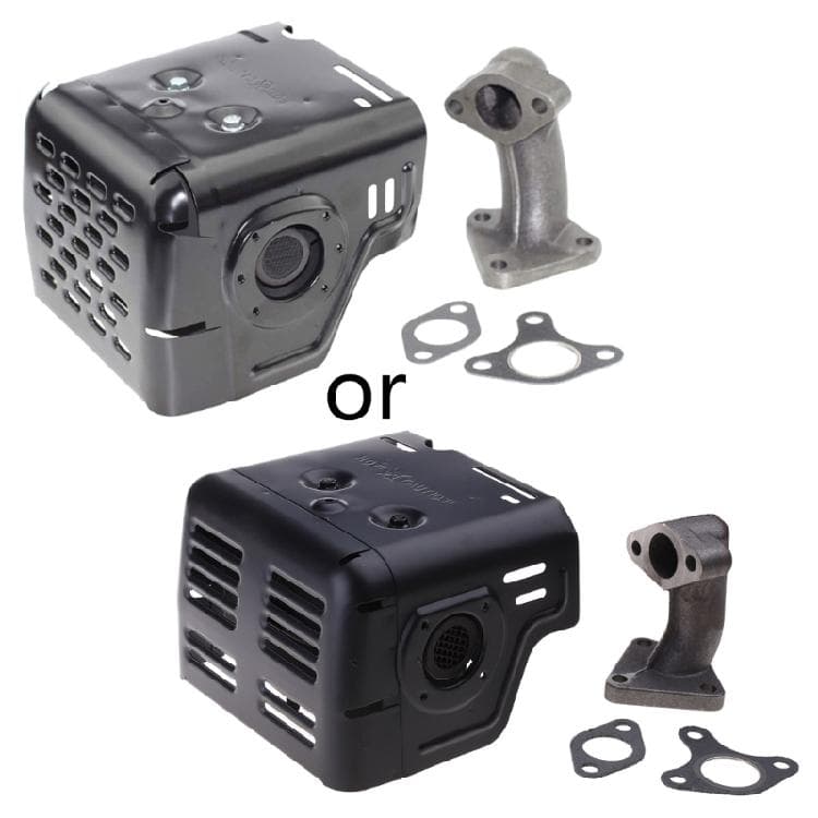 Conjunto de Escape com Silenciador de Campânula para Motor GX240 GX270 8HP 9HP