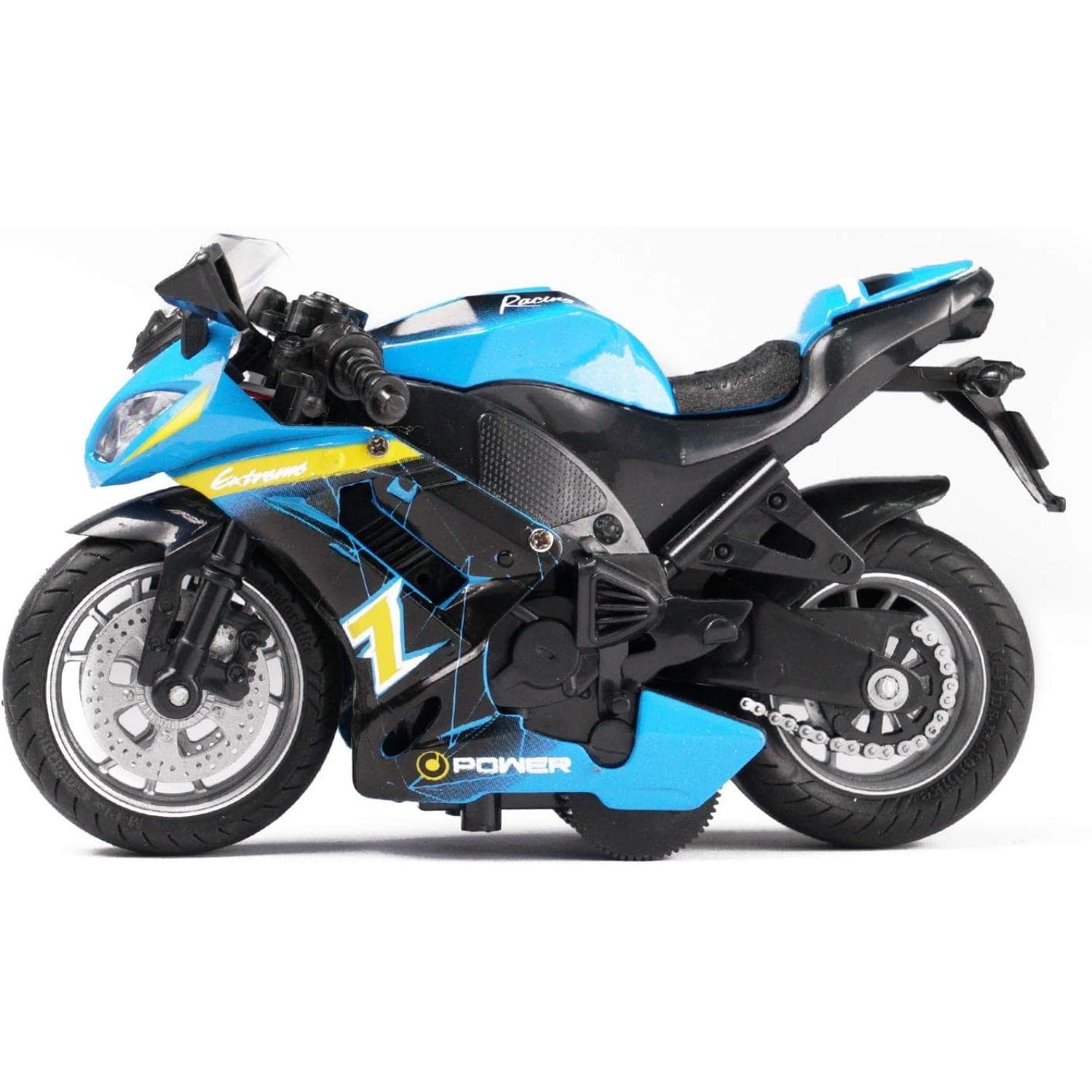 1/14 Kawasaki Miami Motocicleta de brinquedo, com luz e música Brinquedos Motocicleta Diecast Modelos, Brinquedo Motocicletas para meninos, Brinquedo