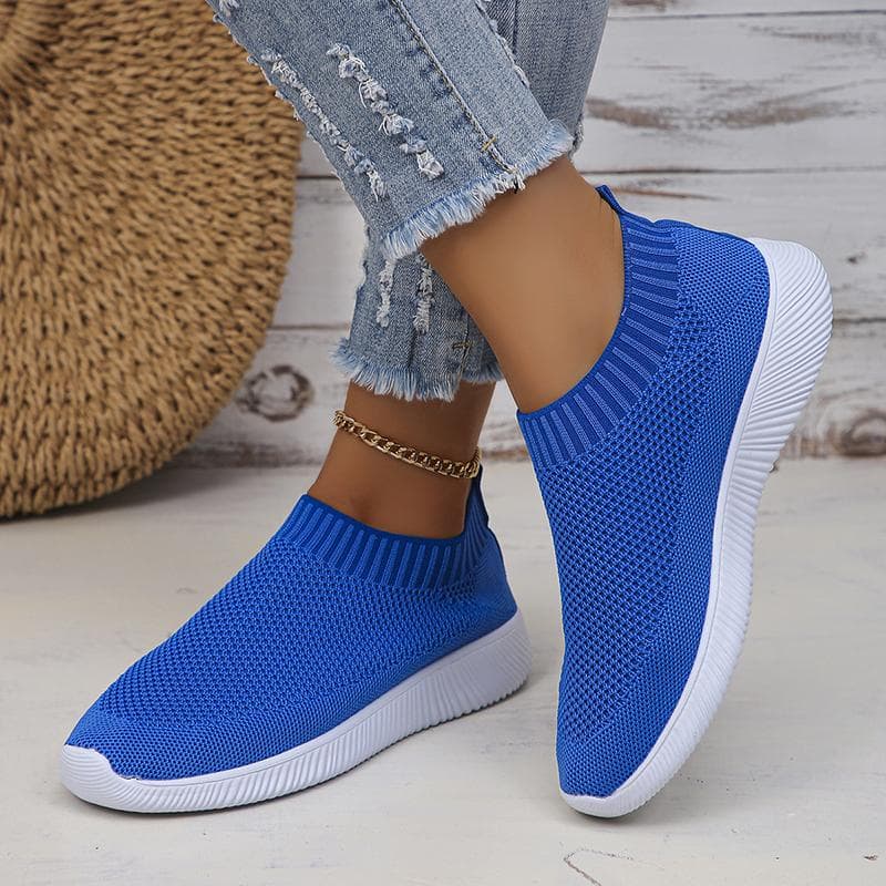 Tênis Plataforma de Malha Respirável 2024 para Homens Slip-on Solado Macio Sapatos Casuais Unissex Conforto Super Leve Tênis Esportivo para Casal