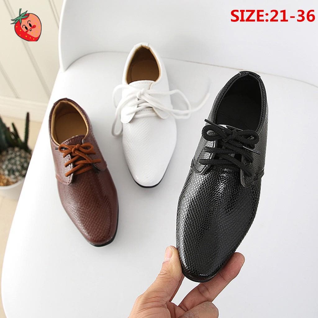Crianças infantis bebês meninos estilo britânico estudante executam sapatos casuais cm castanho