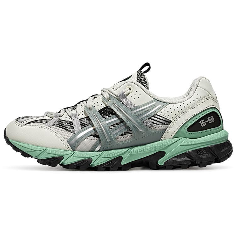 Asics Gel-Sonoma 15-50 Confortáveis Respiráveis Cano Baixo Estilo de Vida Sapatos Casuais Sapatos Unissex Cinza Azul 1203A488-302 cm