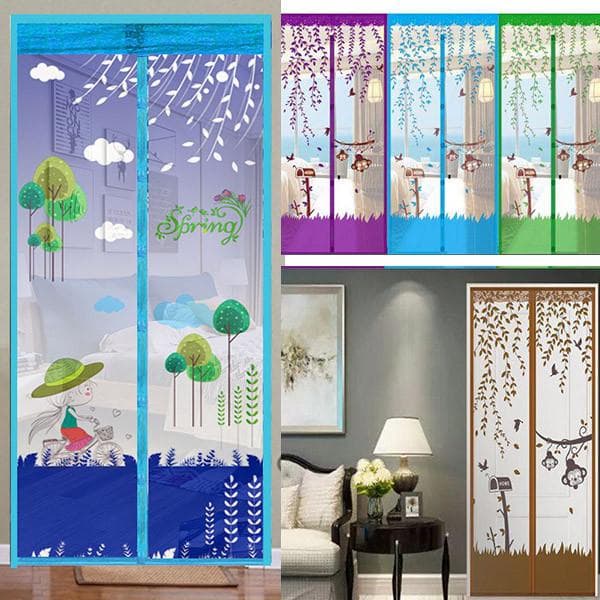 Cortina magnética anti-mosquito, divisória para quarto doméstico, ventilação, tela de verão, tela magnética para porta