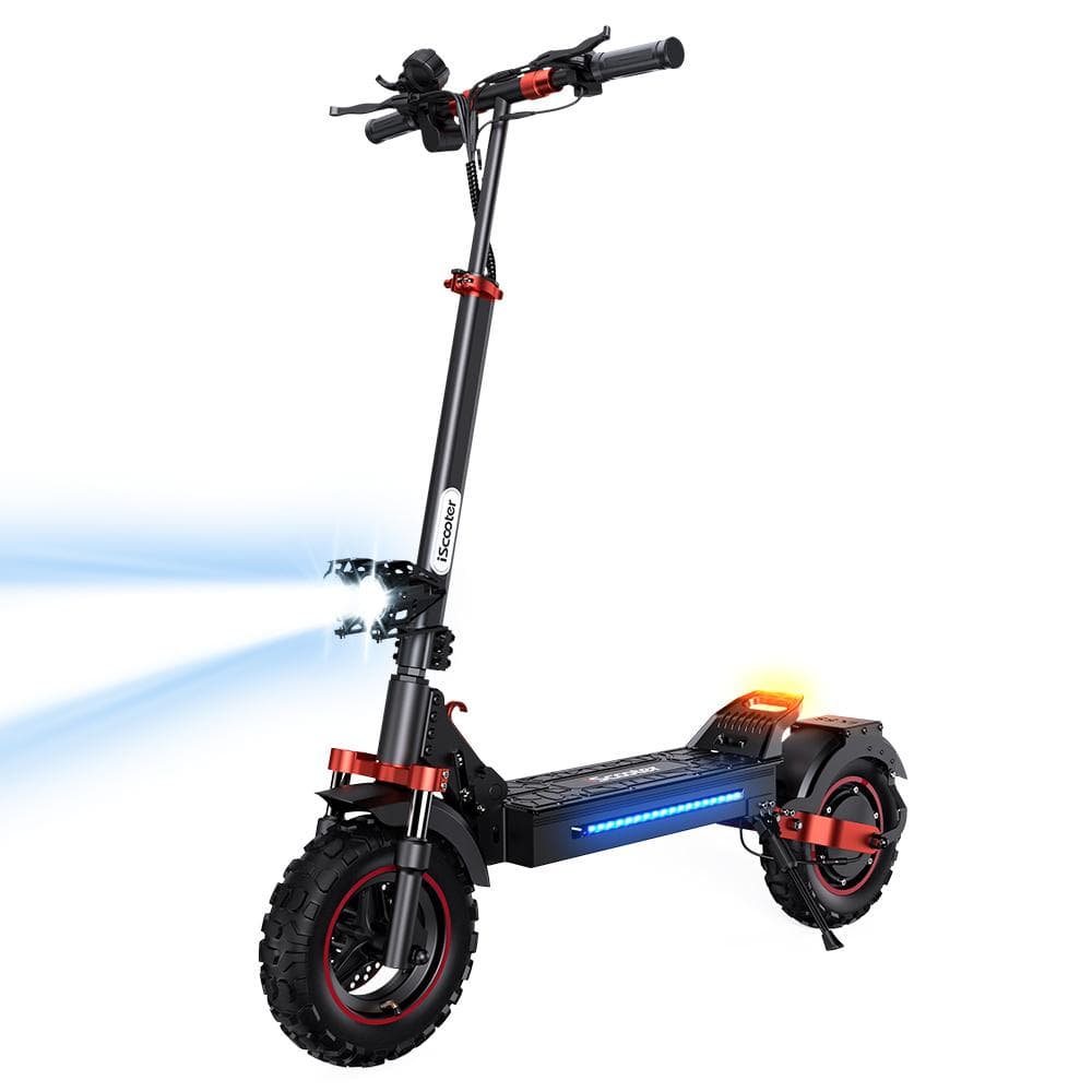 iScooter iX5S Patinete Elétrico Dobrável Motor 1000W Bateria 48V15Ah Pneus Off-Road 11 Polegadas E-Patinete Para Adulto preto