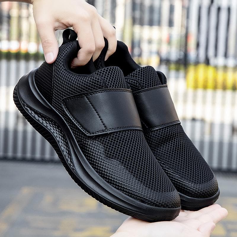 Sapatos Casuais Ortopédicos para Homens com Pés Largos Inchados para Caminhar Ajustáveis para Joanete Dedo Polegar Sapatos Macios Confortáveis