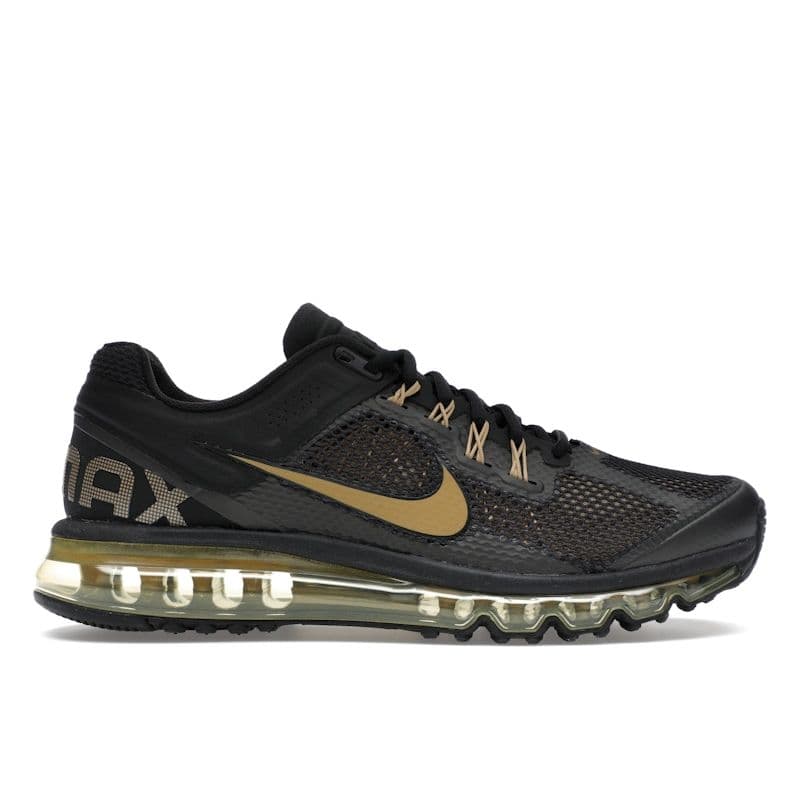 Nike Air Max 2013 Preto Dourado Metálico HQ1927-001 cm