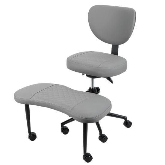 Cadeira de Yoga, Cadeira de Meditação com Encosto Ergonômico, Cadeira de Escritório para Sentar Cruzado com Rodas, Cadeira de Joelhos para Yoga em