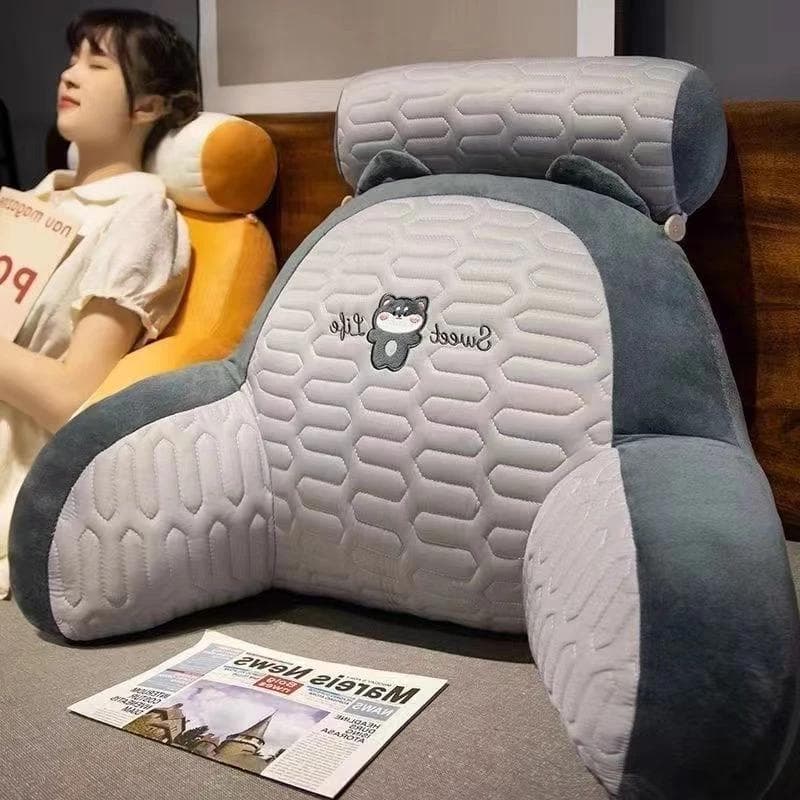 Almofada Ergonômica para Encosto com Design de Personagem Fofo para Suporte Lombar