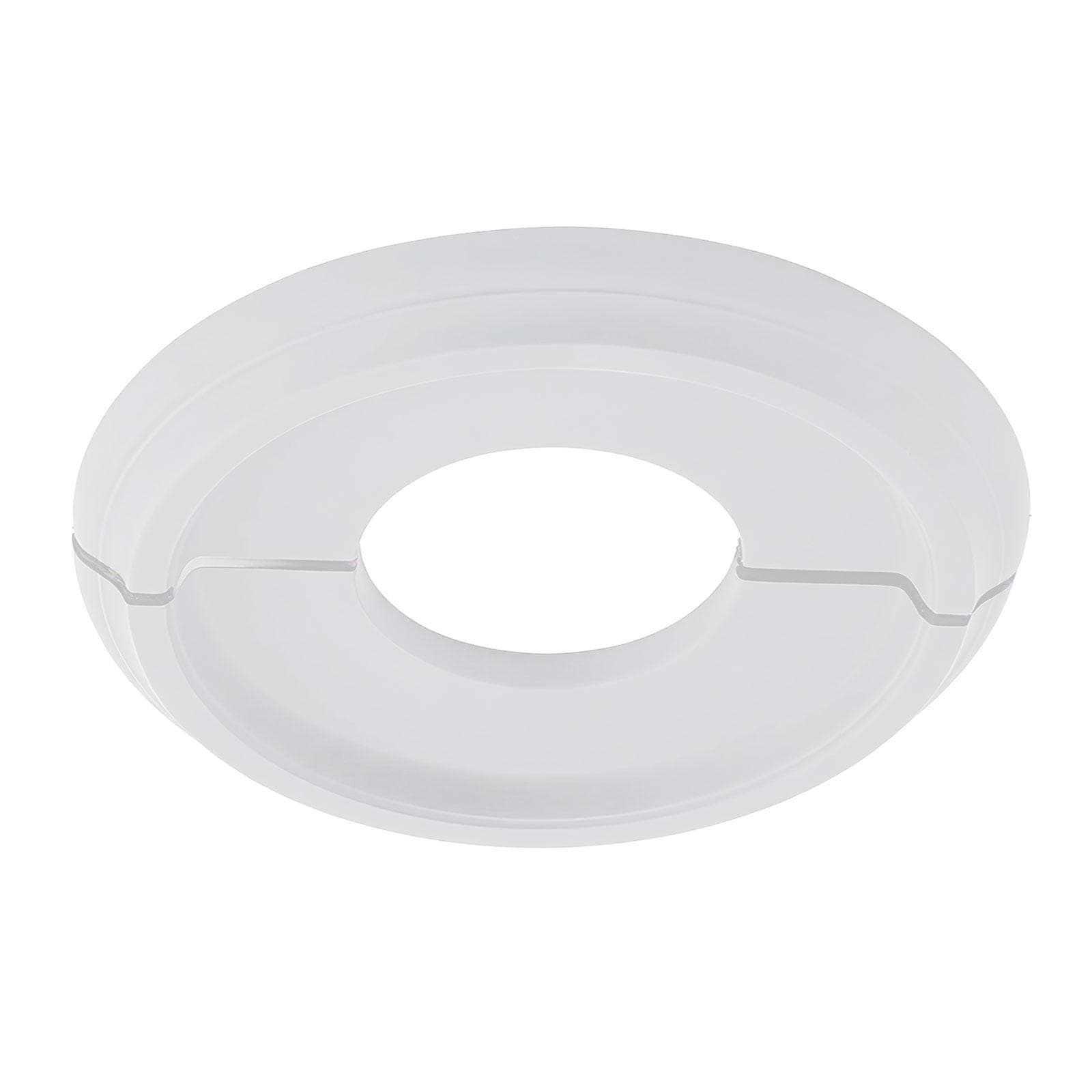 Decorative Ceiling Panel 25.4cm Width 10cm Center Hole Lightweight PU Component for Living Room & Bedroom branco