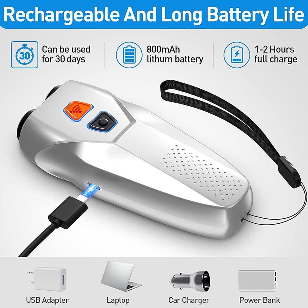 Dispositivos de controle de latidos para cães Dispositivo anti-latido de sensor duplo com lanterna LED Ultra-sônico para cães