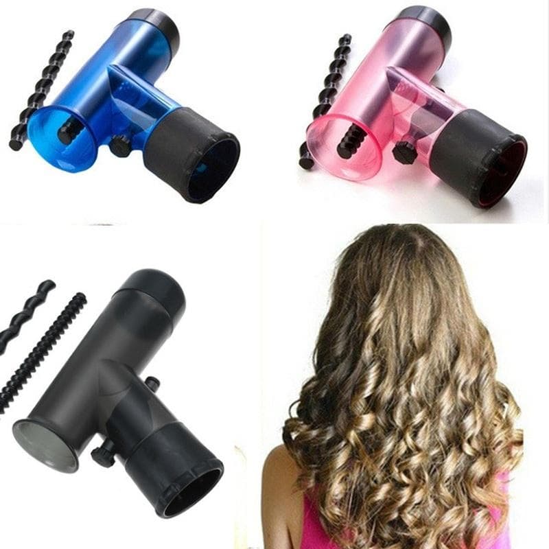 Difusor de Secador de Cabelo Magic Wind Spin Removível Secagem Soprador Difusores de Cabelo Rolo Modelador Ferramenta de Estilização cor-de-rosa