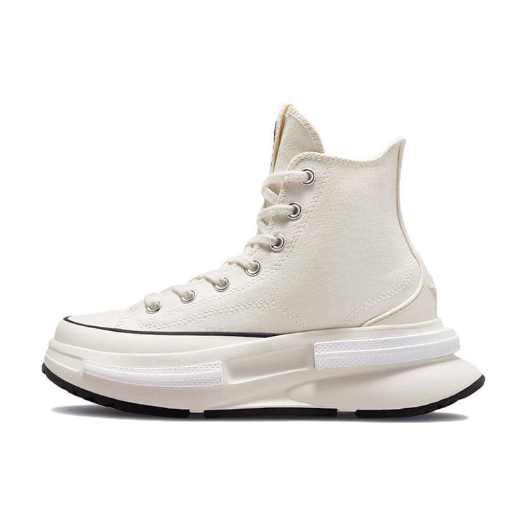 Tênis Unissex Converse Run Star Legacy CX Cano Alto Egret Creme Preto Branco A00868C cm
