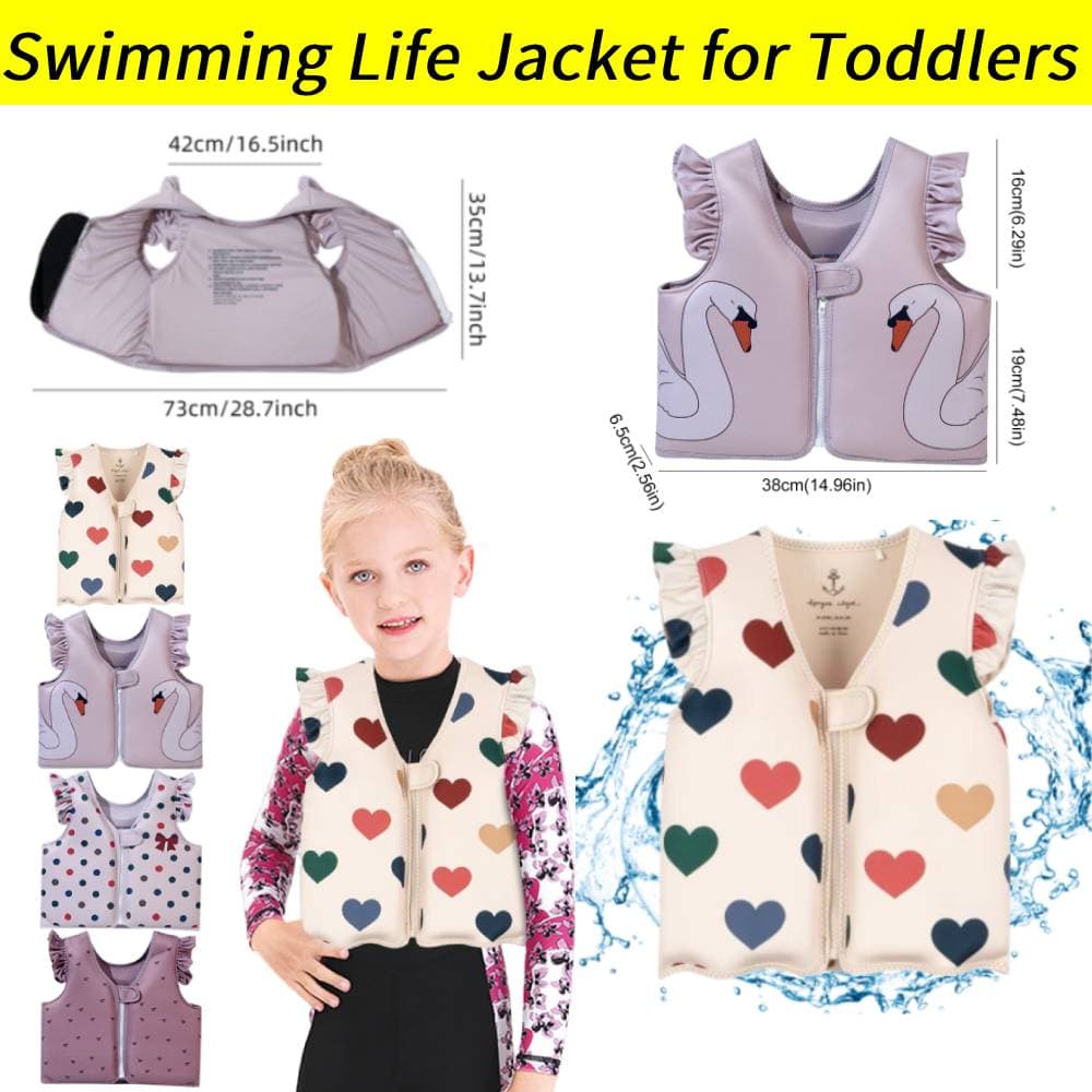 Colete Salva-Vidas Infantil para Bebês Colete Salva-Vidas Infantil Lindo Auxílio de Natação Roupa de Flutuação Boias Desenho Animado Roupa de