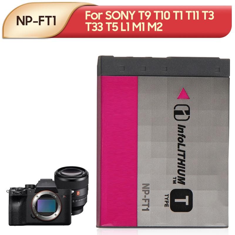 Bateria de Lítio Recarregável Para Câmera Digital SONY T9 T10 T1 T11 T3 T33 T5 L1 M1 M2 NP-FT1