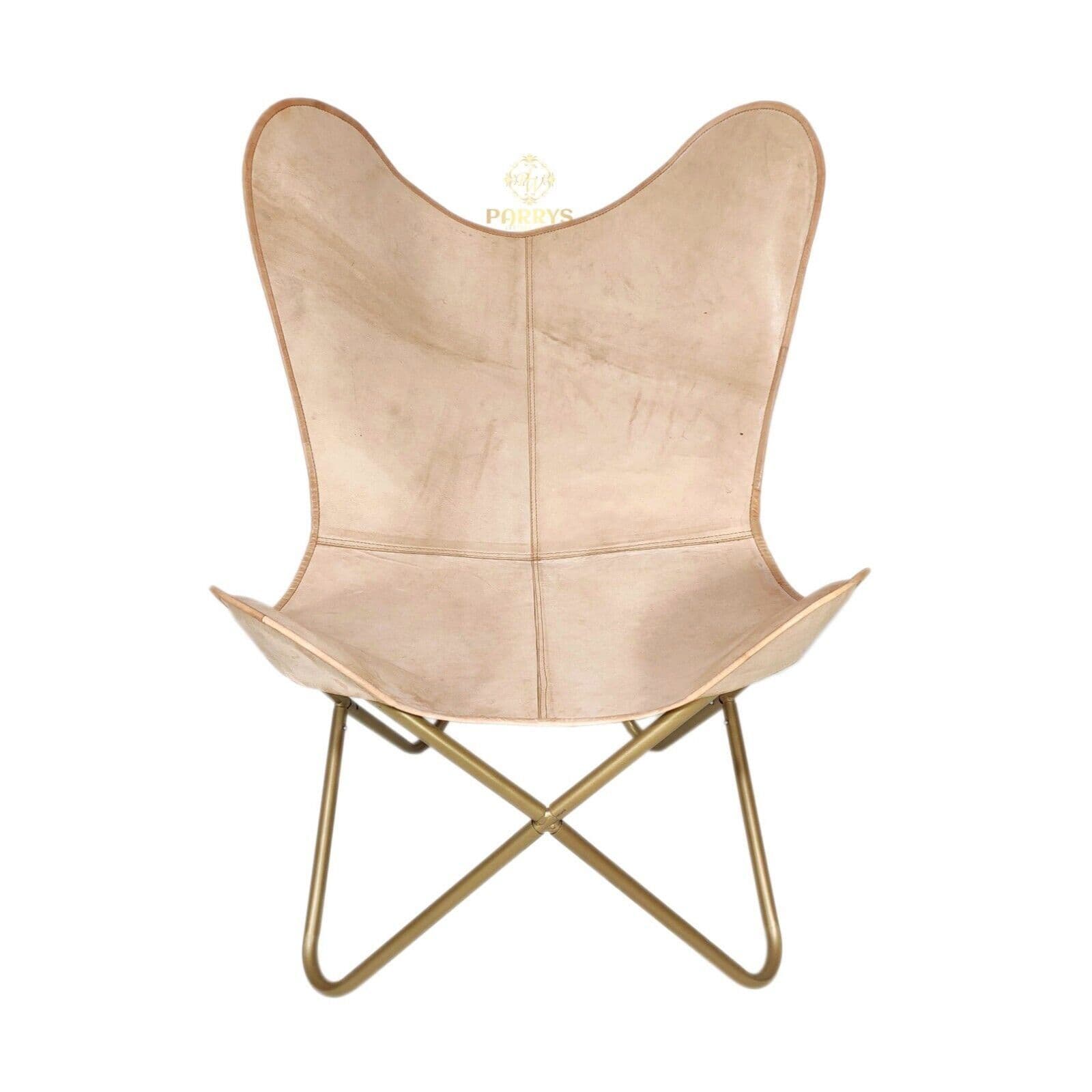 Cadeira de braço-Cadeira de relaxamento borboleta de couro para casa e escritório – Espreguiçadeira.