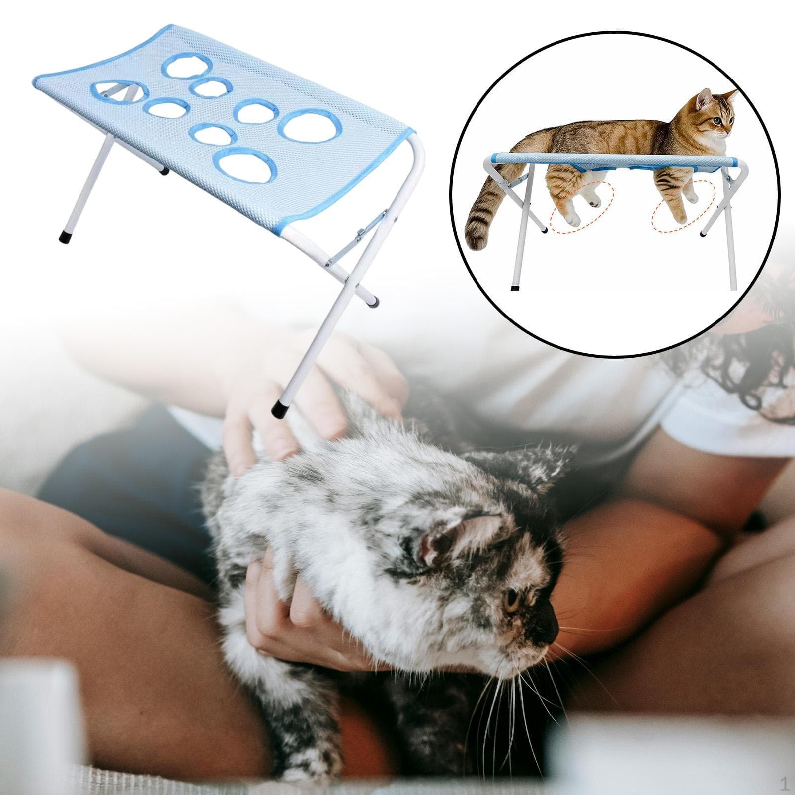 Mesa de Banho para Cães, Estação de Lavagem, Cama de Banho Profissional, Suporte Removível para E cinza
