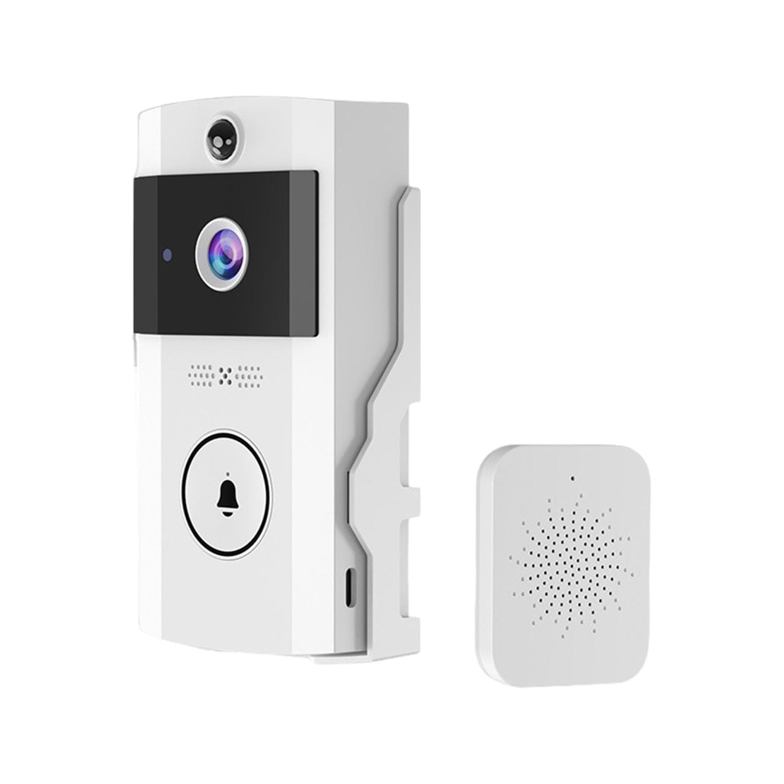 Campainha de Vídeo Sem Fio com Energia Solar HD e Intercomunicador Bidirecional Câmera de Campainha